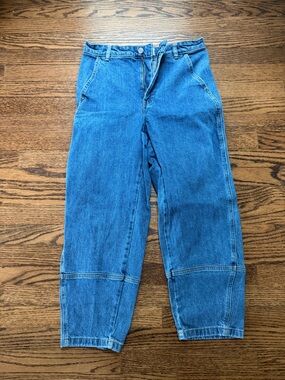 Everlane Utility Barrel Jeans Blue